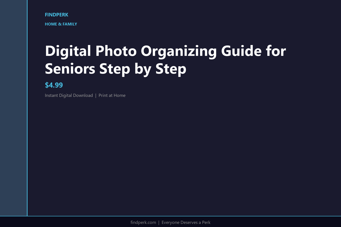 Digital Photo Organizing Guide for Seniors Step by Step