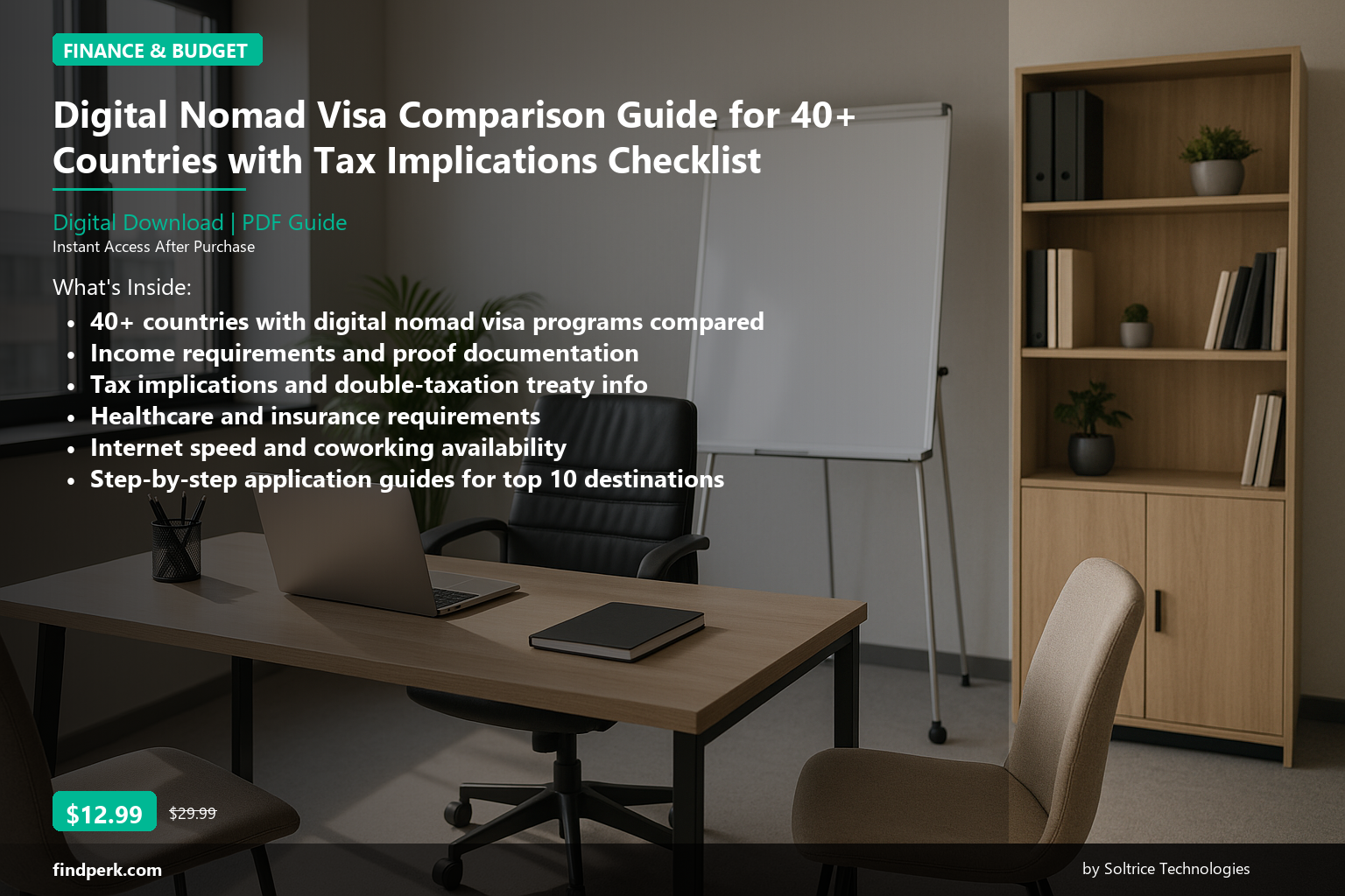 Digital Nomad Visa Comparison Guide for 40+ Countries with Tax Implications Checklist - Cover