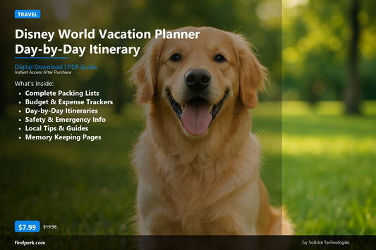 Disney World Vacation Planner Day-by-Day Itinerary - Cover