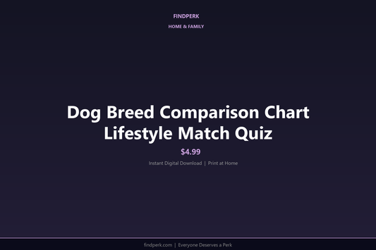 Dog Breed Comparison Chart Lifestyle Match Quiz