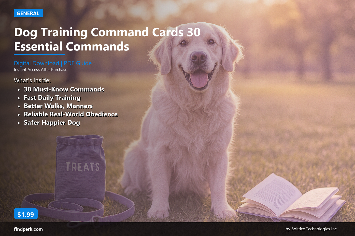 Dog Training Command Cards 30 Essential Commands
