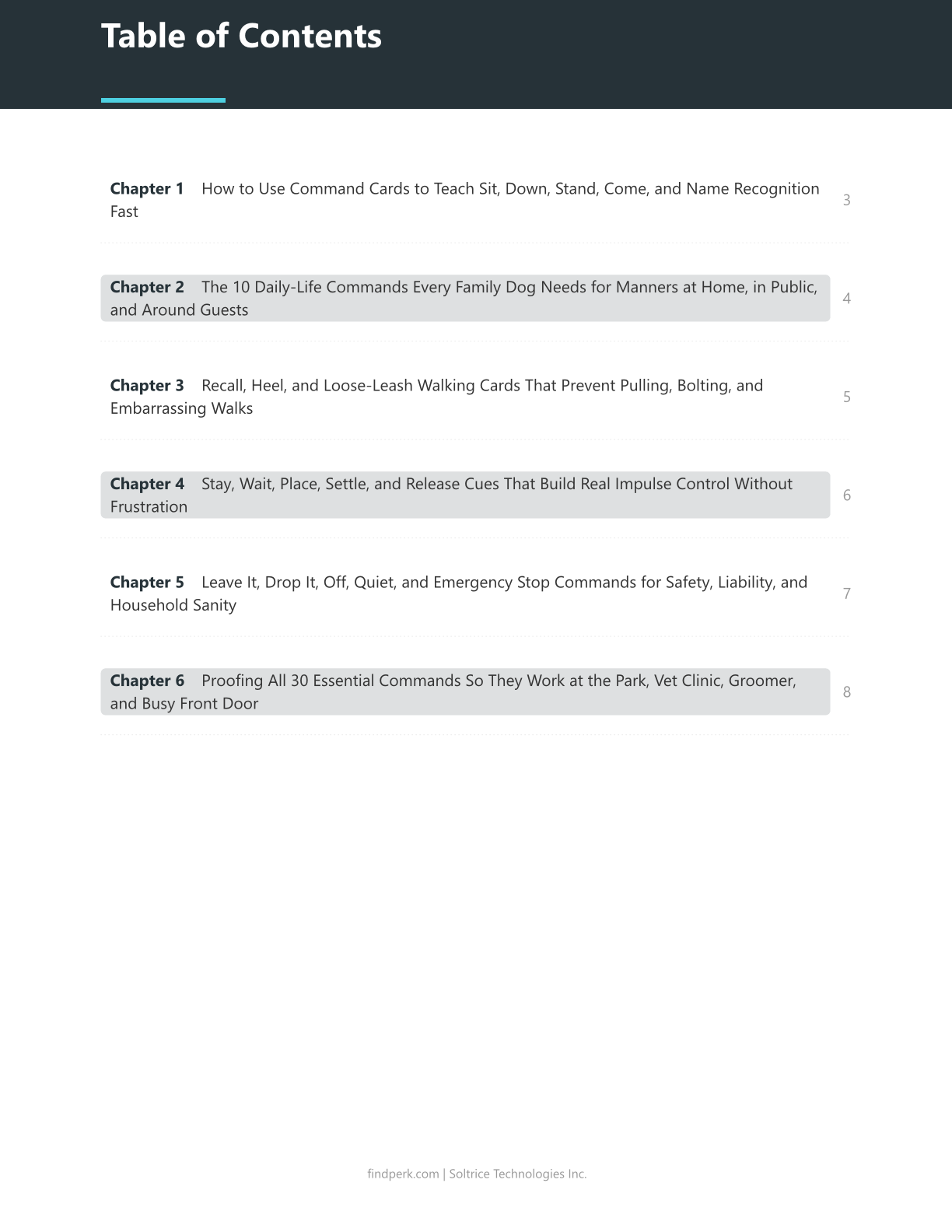 Dog Training Command Cards 30 Essential Commands