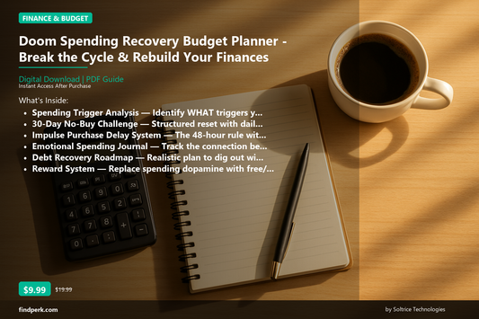 Doom Spending Recovery Budget Planner - Break the Cycle & Rebuild Your Finances - Cover
