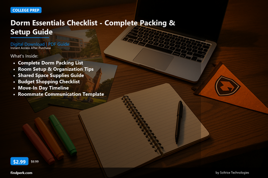 Dorm Essentials Checklist - Complete Packing & Setup Guide