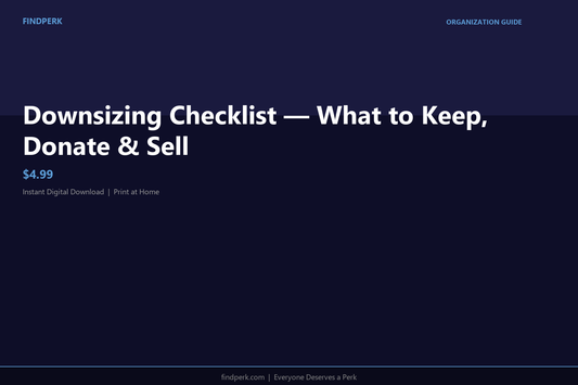 Downsizing Checklist — What to Keep, Donate & Sell