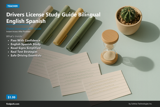 Drivers License Study Guide Bilingual English Spanish