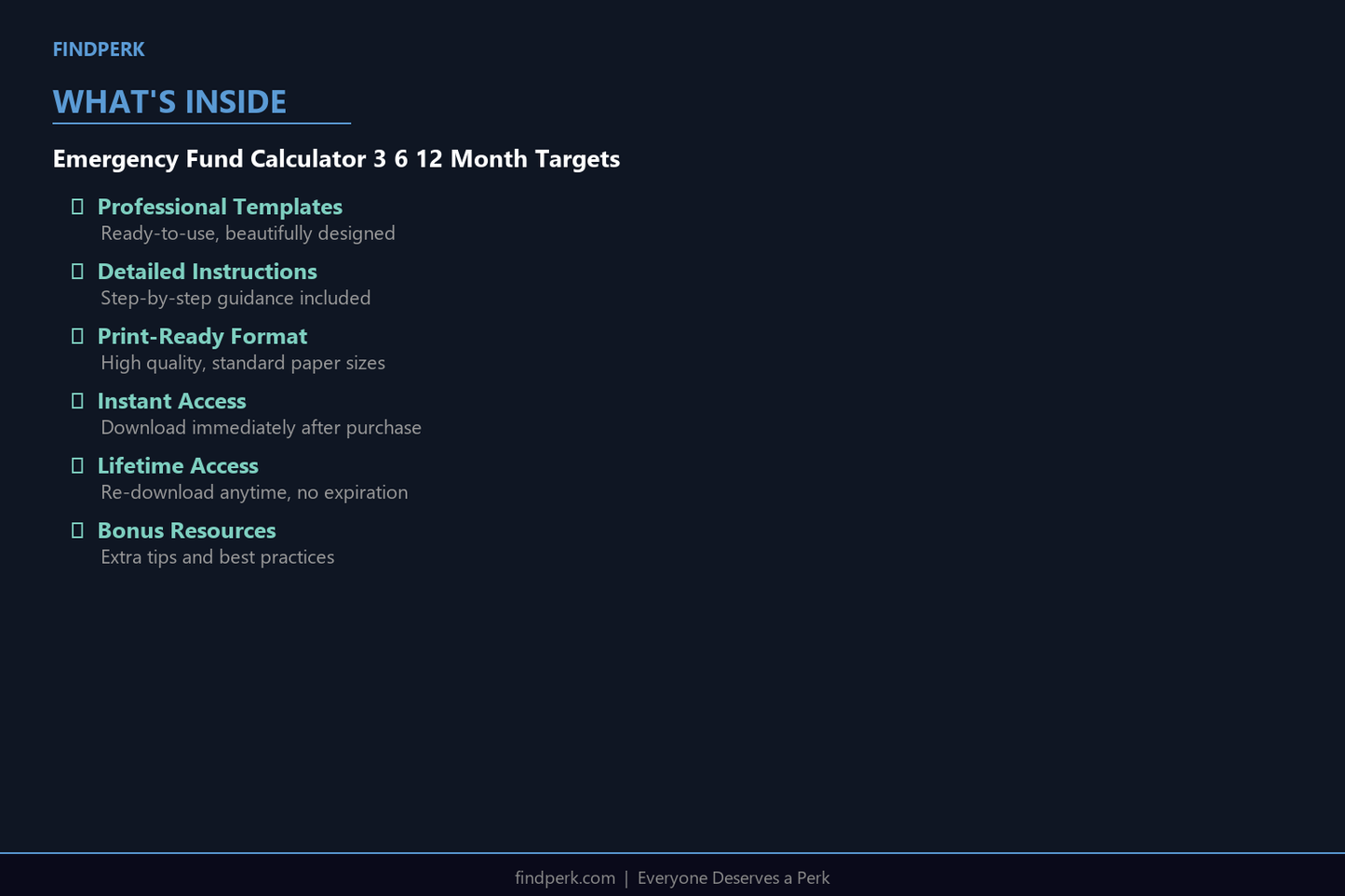 Emergency Fund Calculator 3 6 12 Month Targets