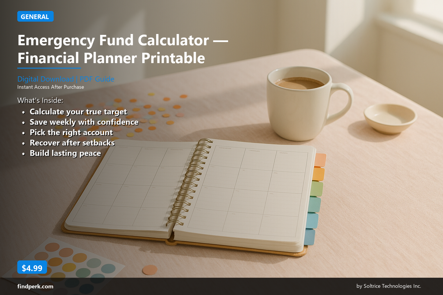 Emergency Fund Calculator — Financial Planner Printable