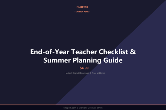 End-of-Year Teacher Checklist & Summer Planning Guide