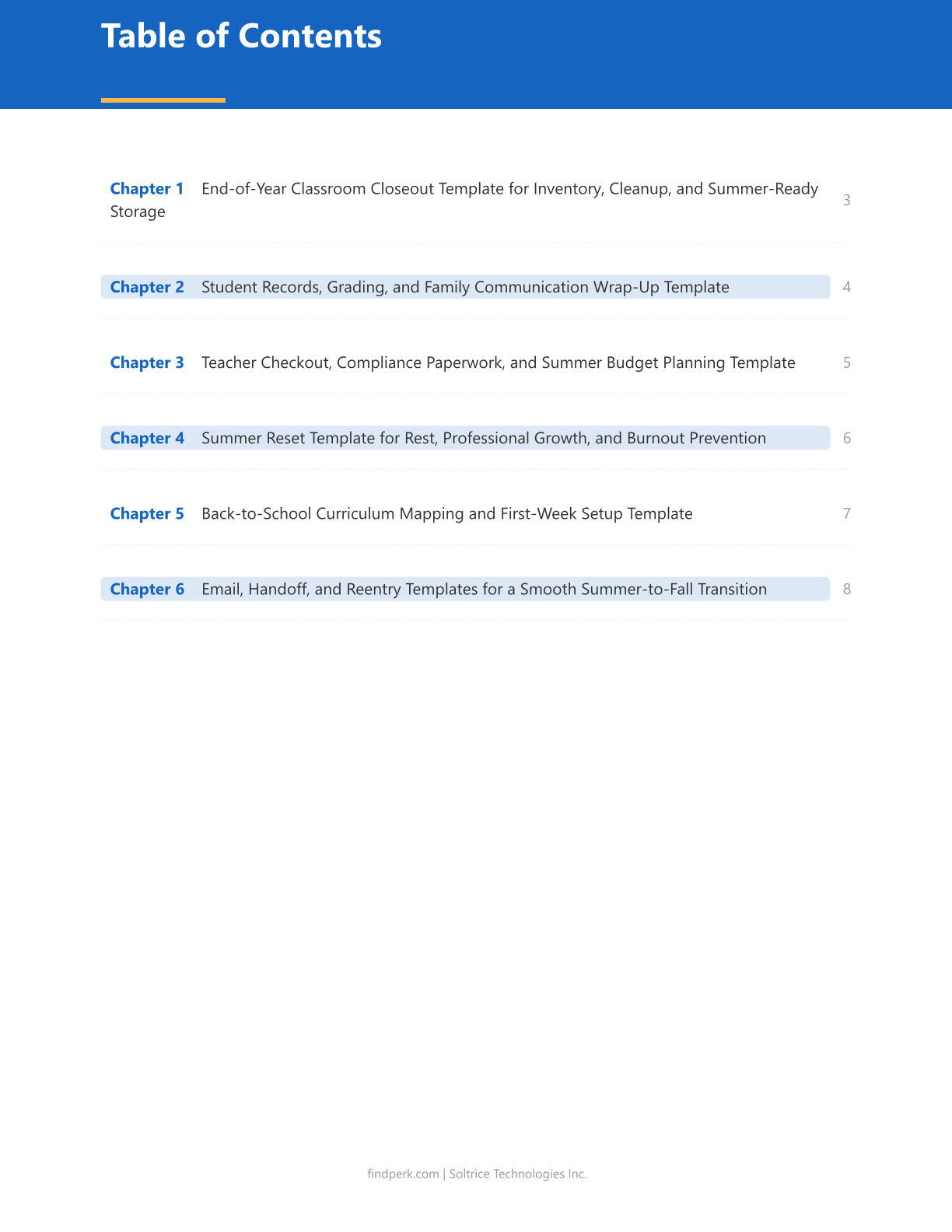End-of-Year Teacher Checklist & Summer Planning Guide