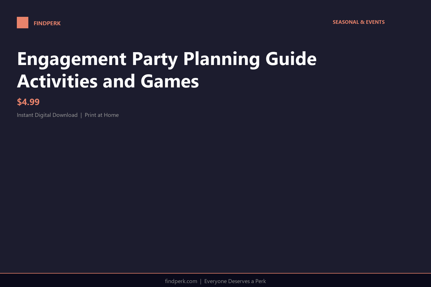 Engagement Party Planning Guide Activities and Games