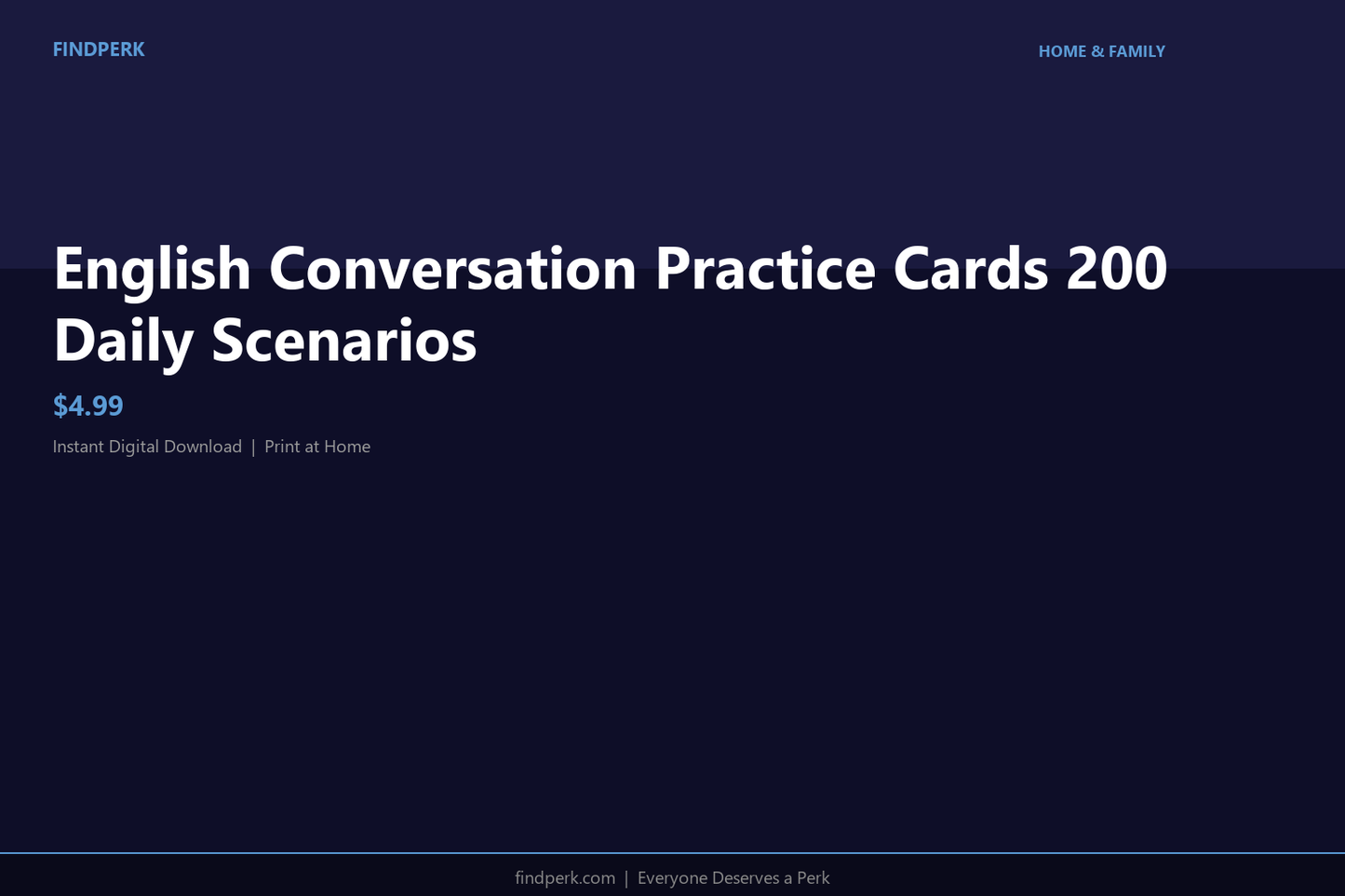 English Conversation Practice Cards 200 Daily Scenarios