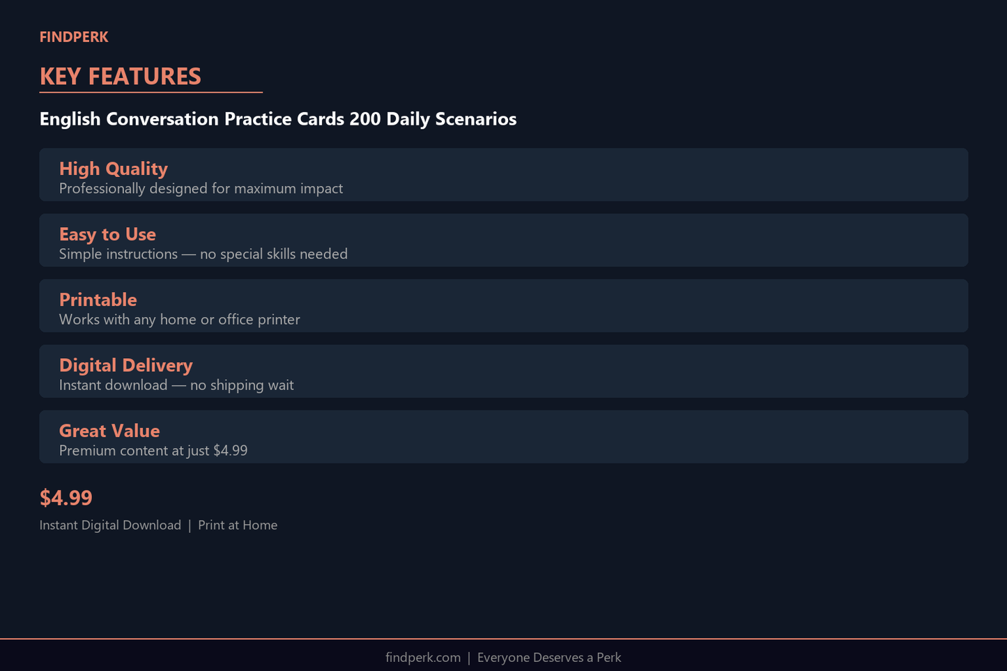 English Conversation Practice Cards 200 Daily Scenarios