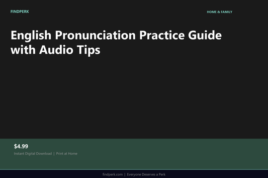 English Pronunciation Practice Guide with Audio Tips