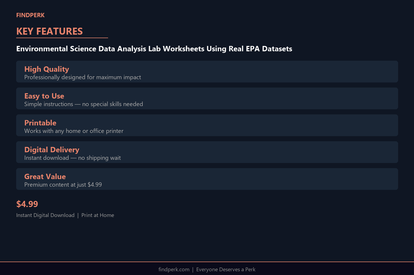 Environmental Science Data Analysis Lab Worksheets Using Real EPA Datasets
