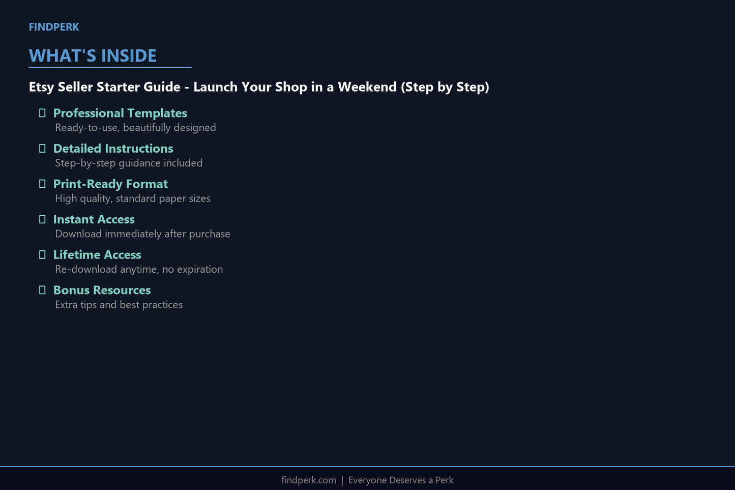 Etsy Seller Starter Guide - Launch Your Shop in a Weekend (Step by Step)