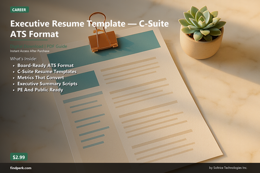 Executive Resume Template — C-Suite ATS Format
