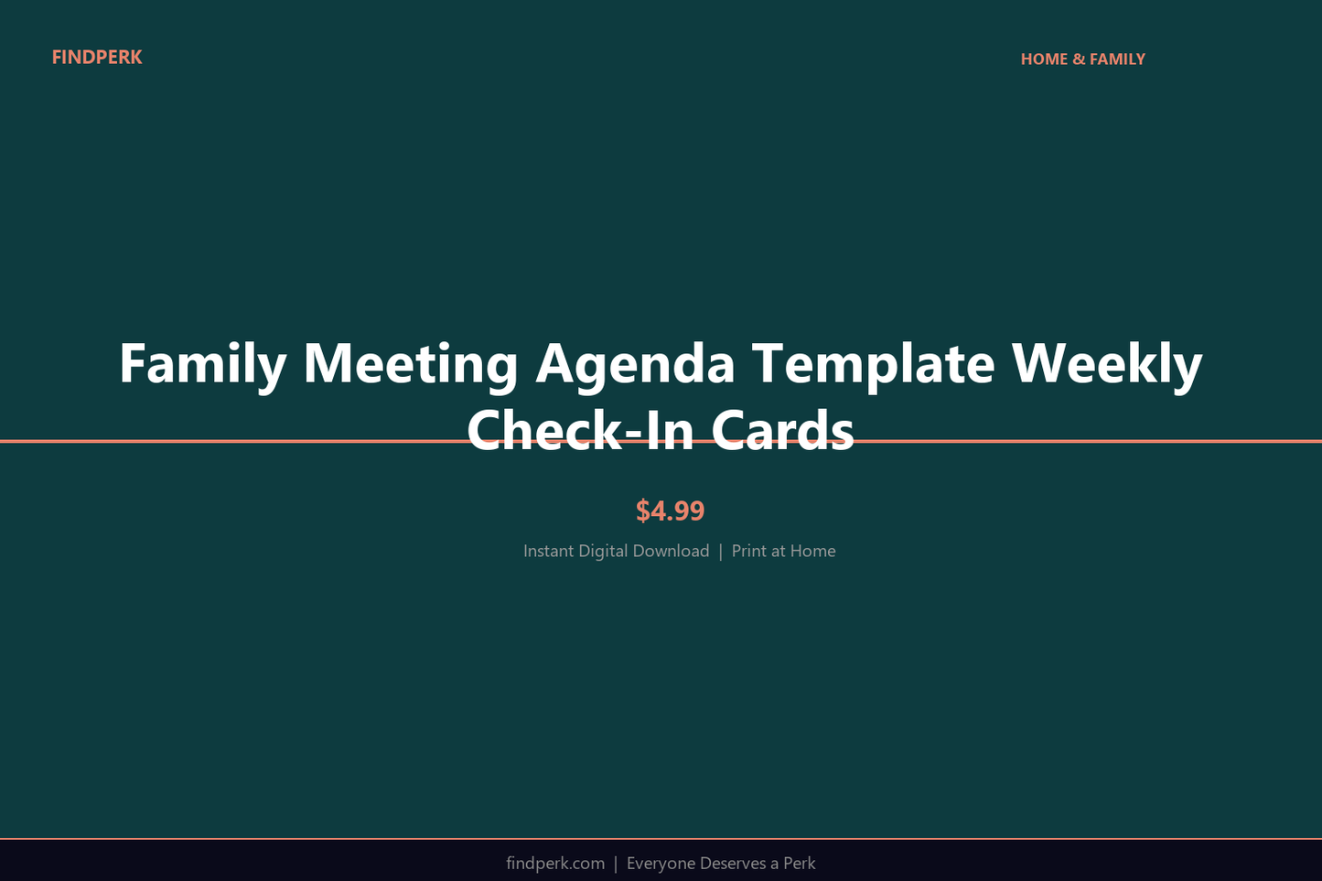 Family Meeting Agenda Template Weekly Check-In Cards
