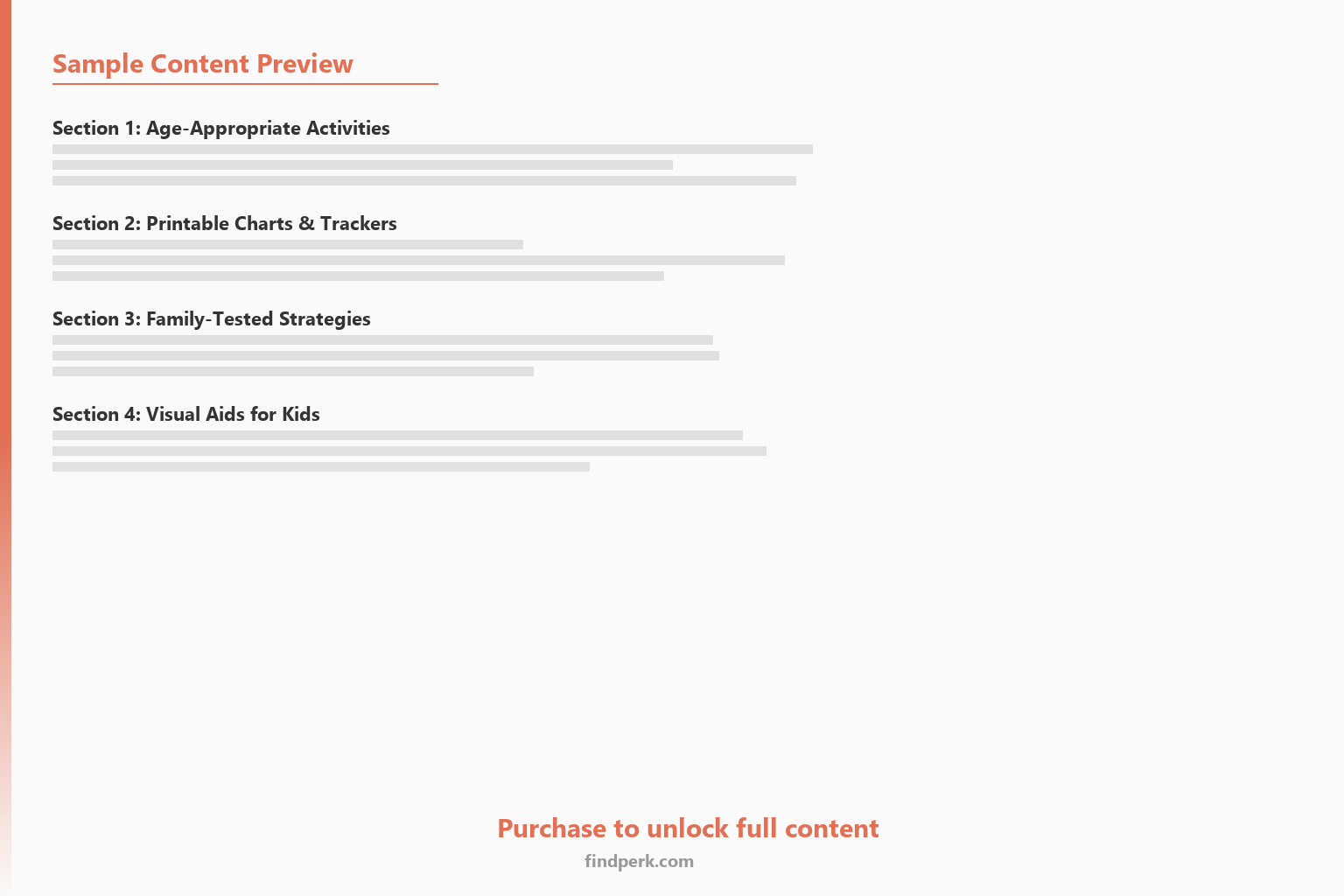 Family Emergency Preparedness Binder Go-Bag Checklist - Content Preview