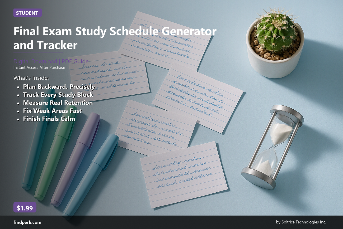 Final Exam Study Schedule Generator and Tracker