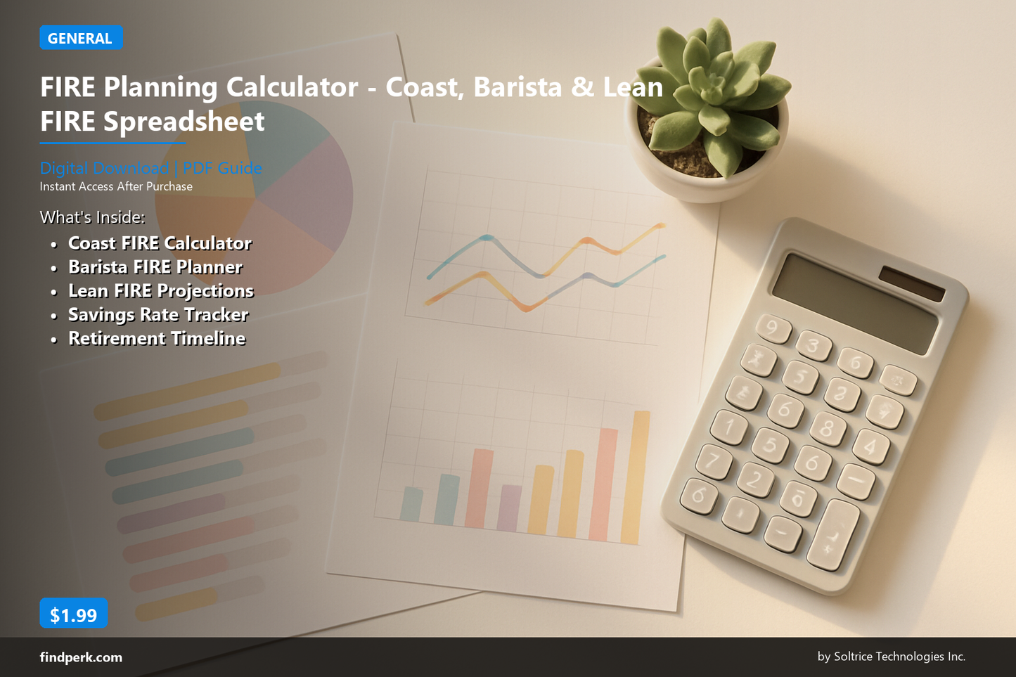 FIRE Planning Calculator - Coast, Barista & Lean FIRE Spreadsheet with Retirement Projections