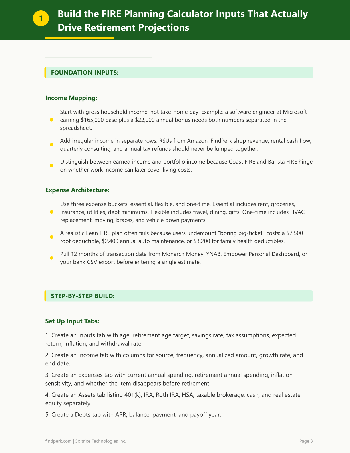 FIRE Planning Calculator - Coast, Barista & Lean FIRE Spreadsheet with Retirement Projections