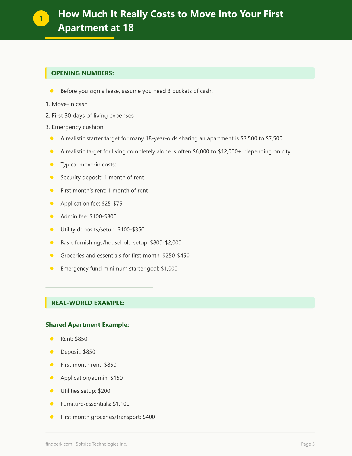 First Apartment Essentials Checklist and Budget Calculator for 18-Year-Olds Moving Out