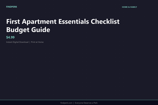 First Apartment Essentials Checklist Budget Guide