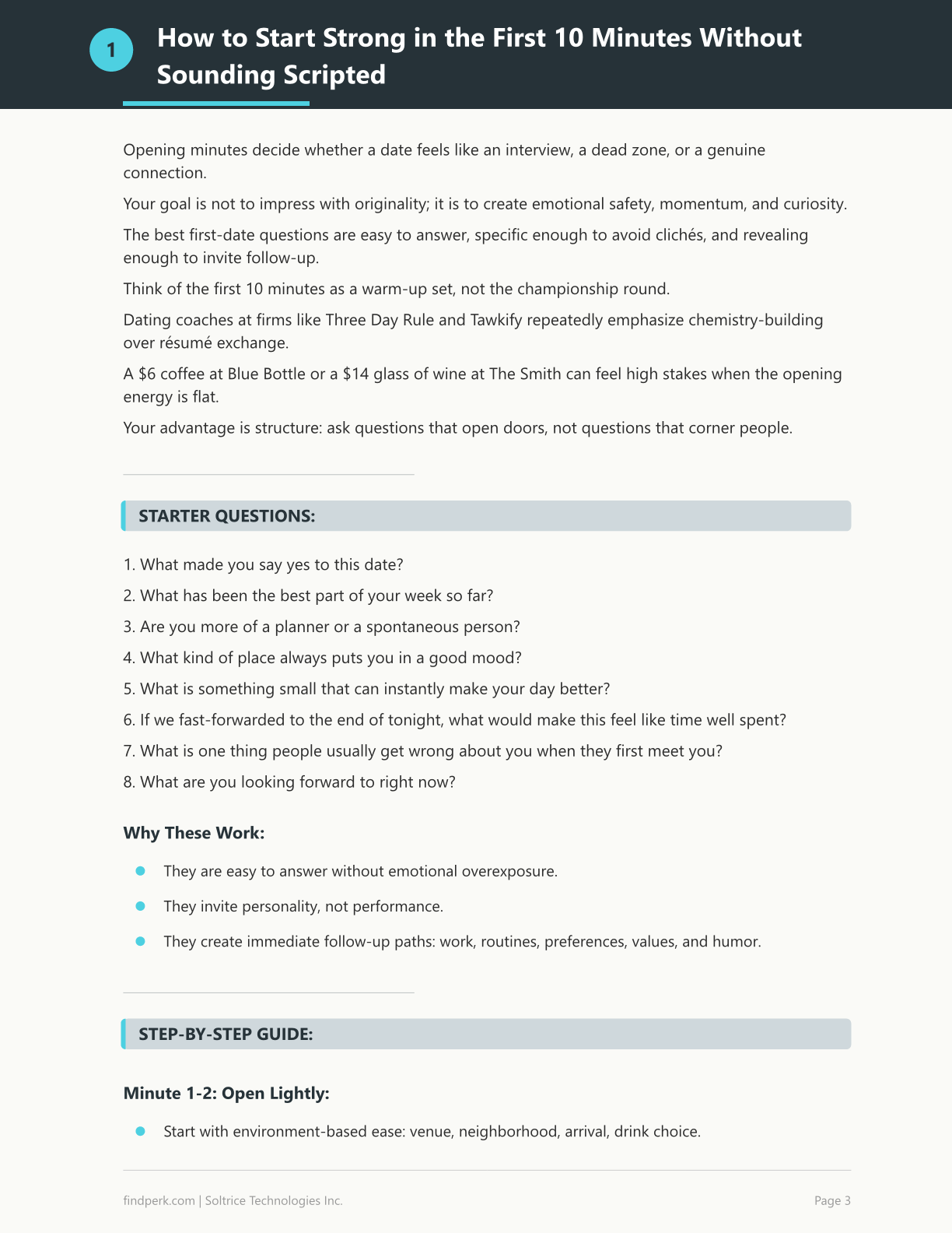 First Date Conversation Guide — 50 Questions That Spark Connection