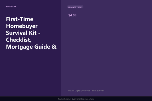 First-Time Homebuyer Survival Kit - Checklist, Mortgage Guide & Negotiation Tips