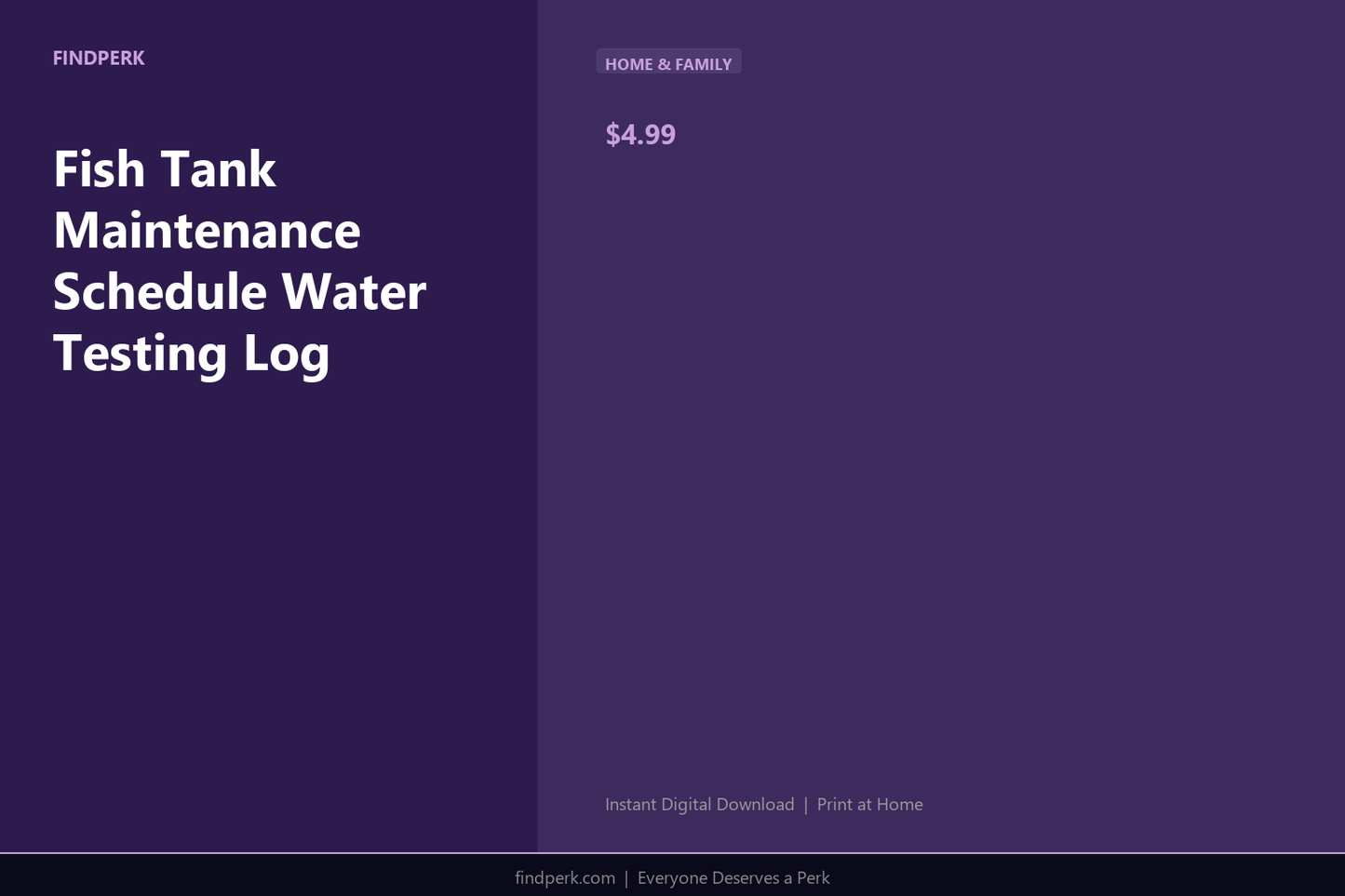 Fish Tank Maintenance Schedule Water Testing Log