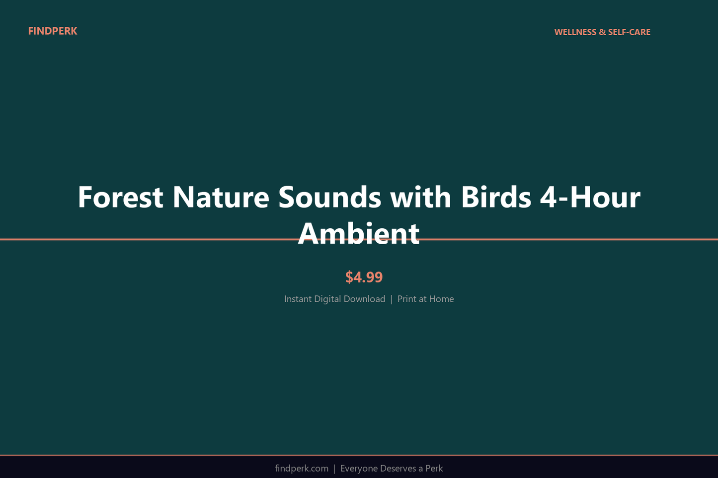 Forest Nature Sounds with Birds 4-Hour Ambient