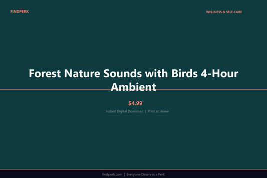 Forest Nature Sounds with Birds 4-Hour Ambient