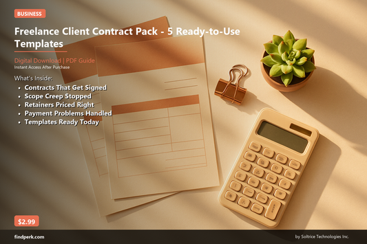 Freelance Client Contract Pack - 5 Ready-to-Use Templates