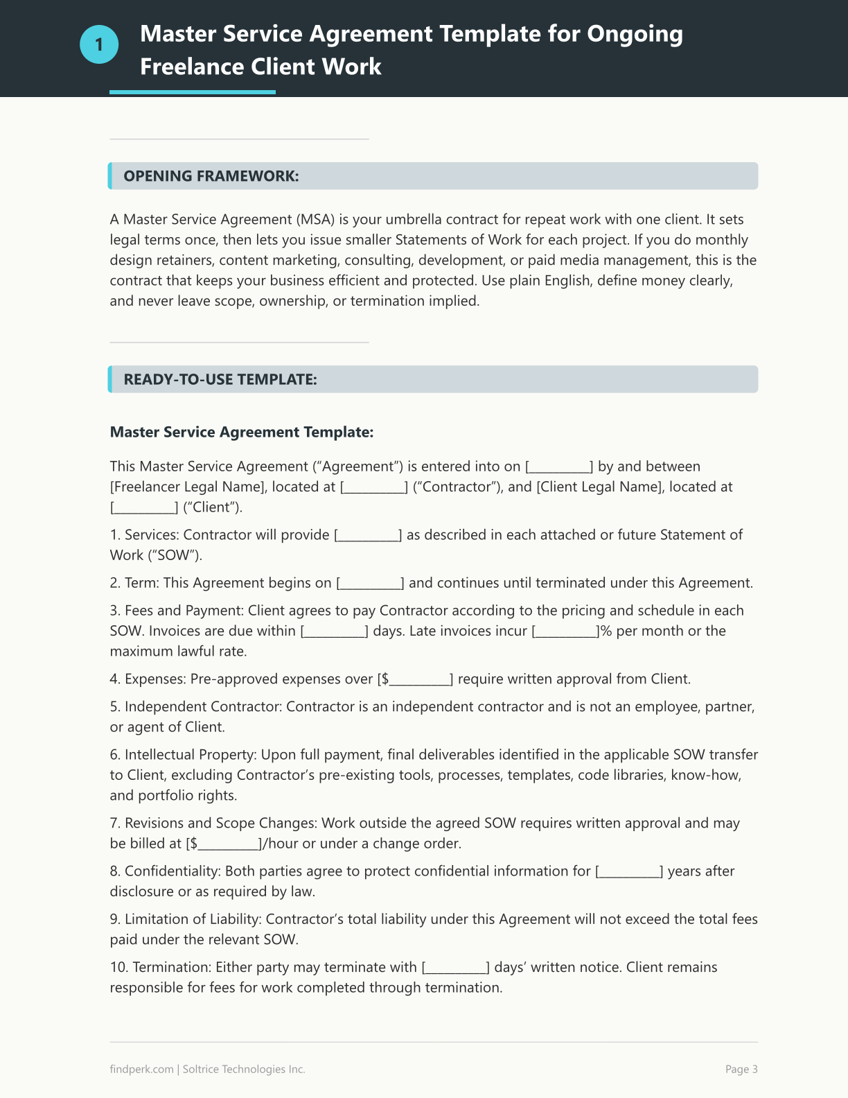 Freelance Client Contract Pack - 5 Ready-to-Use Templates