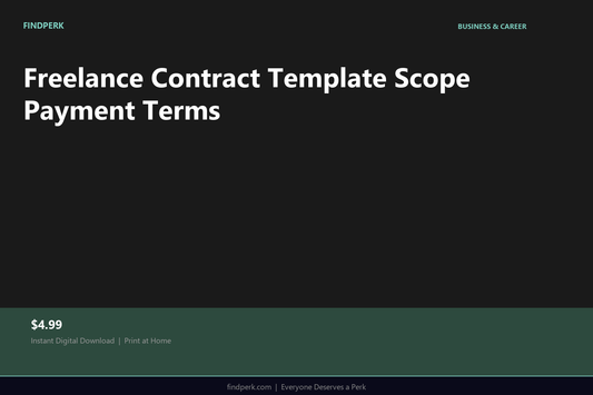 Freelance Contract Template Scope Payment Terms