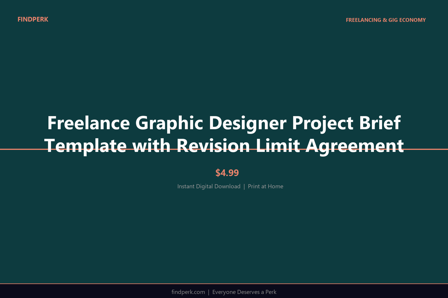 Freelance Graphic Designer Project Brief Template with Revision Limit Agreement