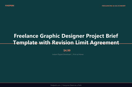 Freelance Graphic Designer Project Brief Template with Revision Limit Agreement