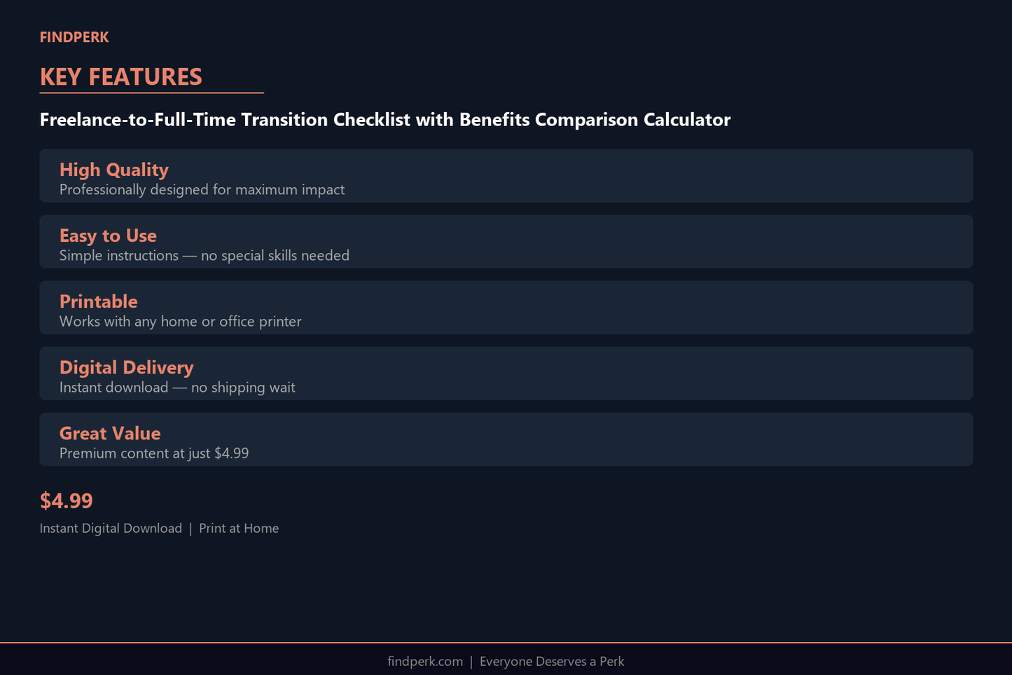 Freelance-to-Full-Time Transition Checklist with Benefits Comparison Calculator