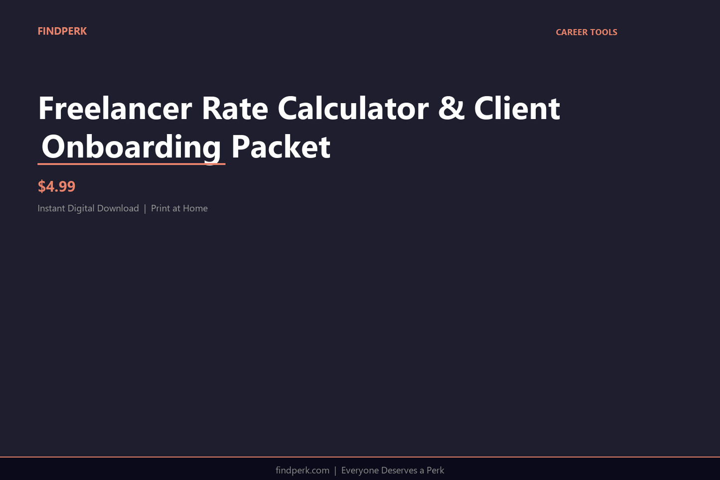 Freelancer Rate Calculator & Client Onboarding Packet