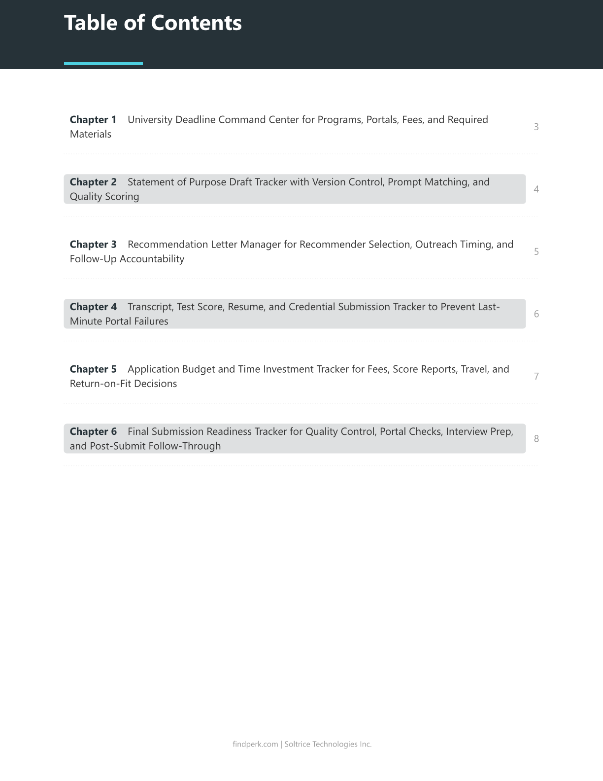 Graduate School Application Tracker - Deadlines, SOP Drafts & Recommendation Letters Manager