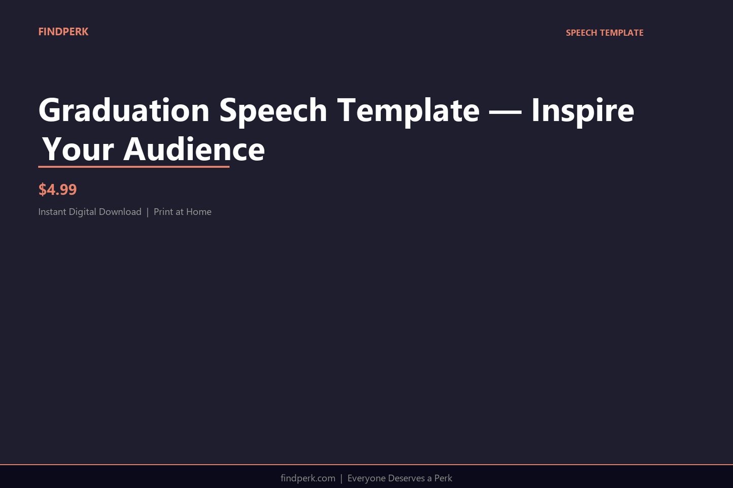Graduation Speech Template — Inspire Your Audience