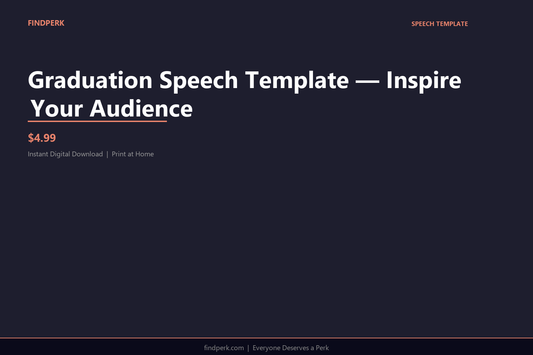 Graduation Speech Template — Inspire Your Audience