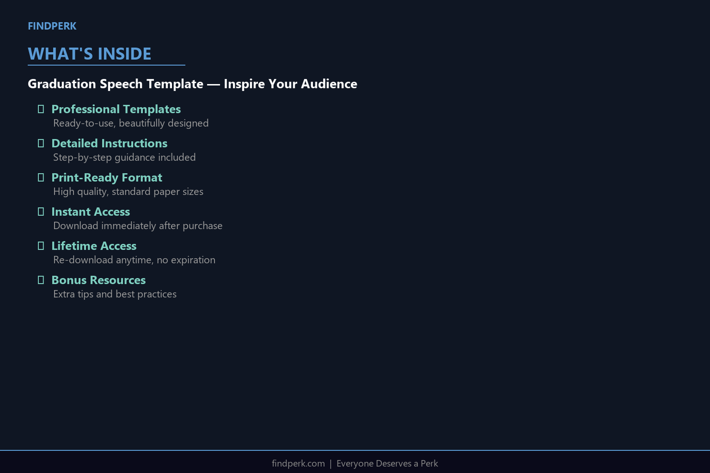 Graduation Speech Template — Inspire Your Audience