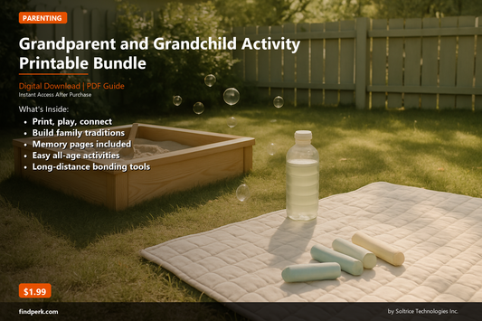 Grandparent and Grandchild Activity Printable Bundle