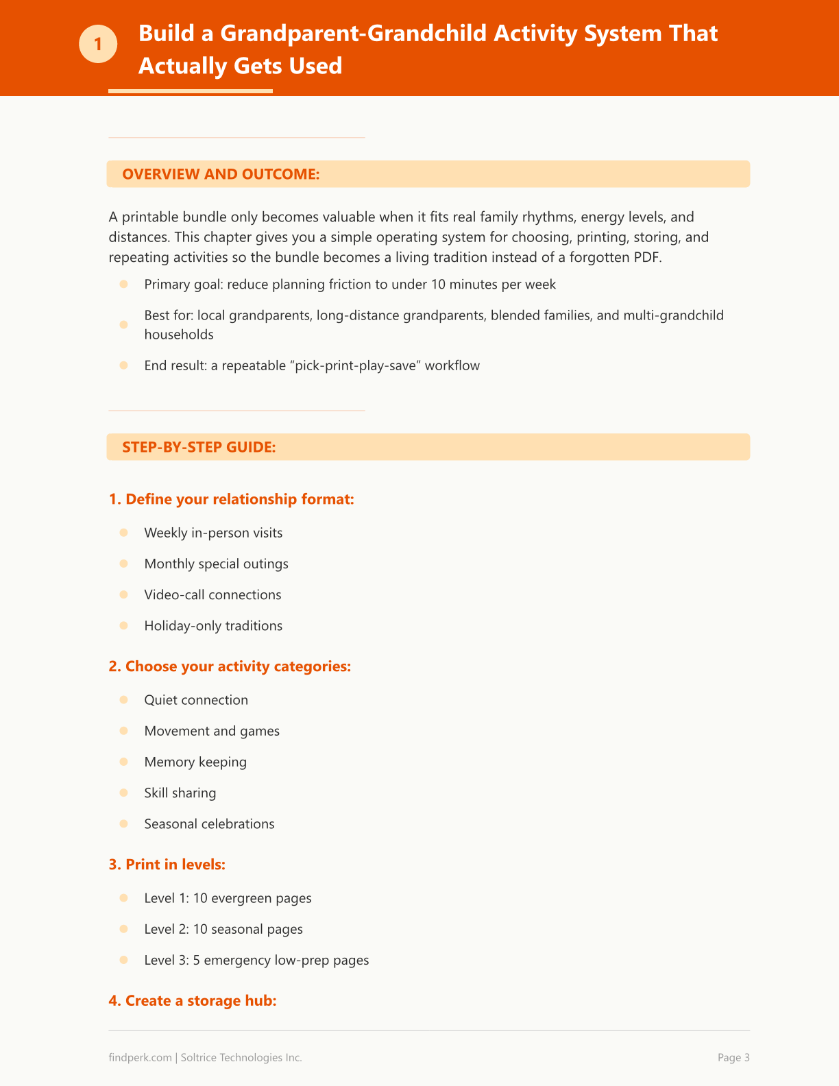 Grandparent and Grandchild Activity Printable Bundle