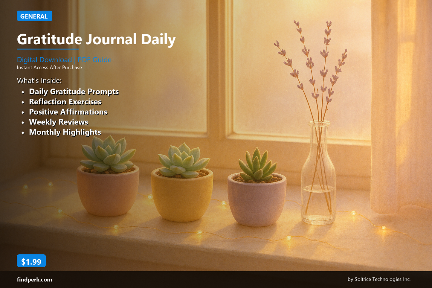Gratitude Journal Daily - Digital Download