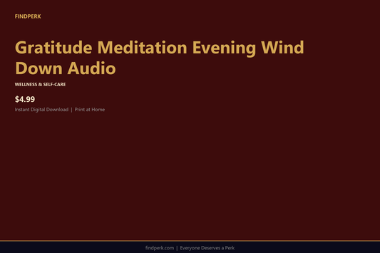 Gratitude Meditation Evening Wind Down Audio