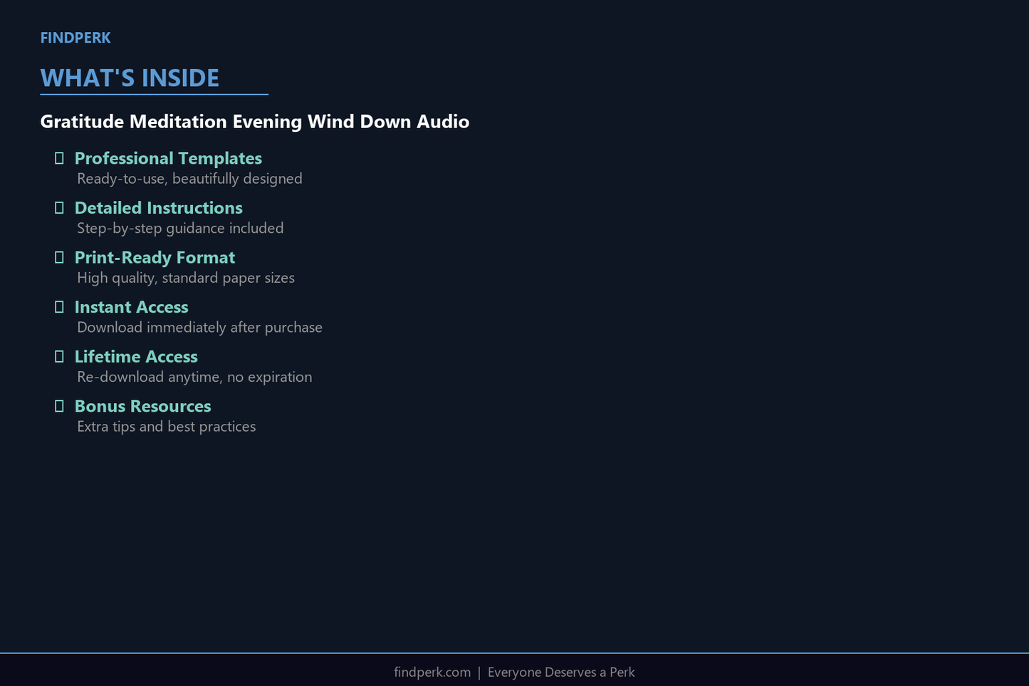 Gratitude Meditation Evening Wind Down Audio