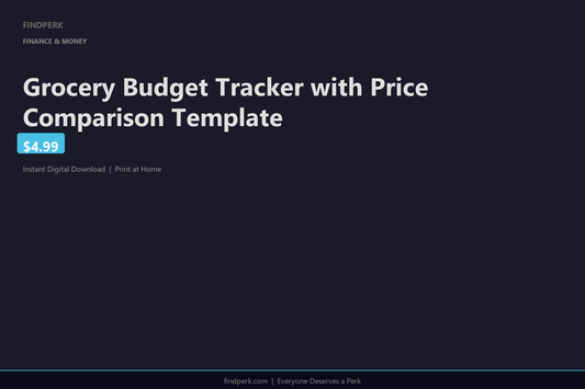 Grocery Budget Tracker with Price Comparison Template